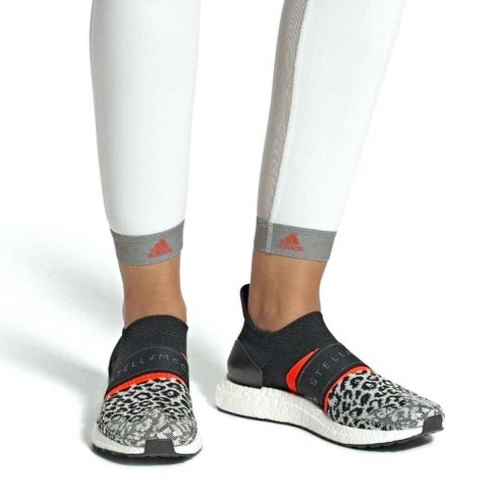 EUC Adidas By Stella McCartney Ultraboost X 3D Women's Sneakers Shoes Leopard